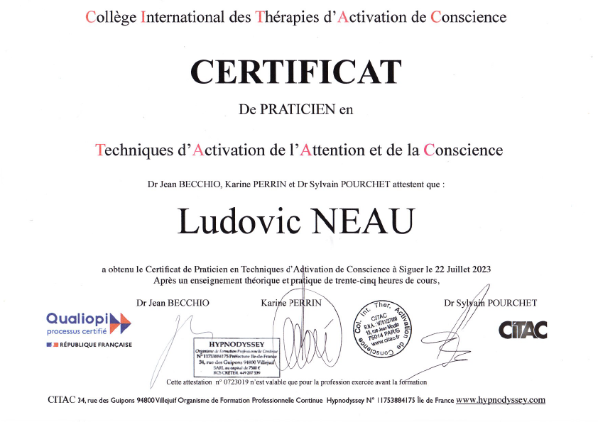 Certificat TAC- Ludovic